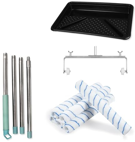 TOOSOAR Kit Rouleaux de Peinture,Set de Peinture Professionnel,pour La Peinture Maison, Convient pour Les Murs Intérieurs DIY, Chambres