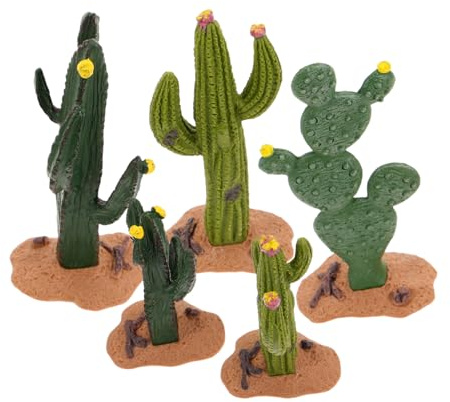 LIFKOME 5pezzi Mini Piante Artificiali in Resina Piante Grasse Finte Da Interno Cactus in Miniatura Per Centrotavola Decorazioni Realistiche Per Ufficio e Casa Piccole Piante Verdi Simulat