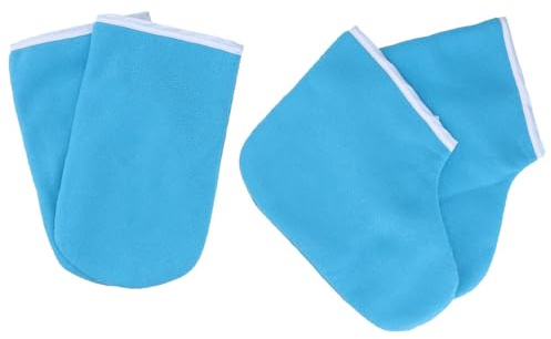 Kit de Terapia de Parafina Algodón Azul, para Manos y Pies