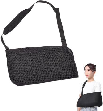 OUDQFCJ Spalla Destro, Ortopedico con Mesh Traspirante, Fascia per Lussazione, Lesioni al Braccio e al Gomito, Chirurgia del Polso, Reggi Ingessato e Tutore Mano Sinistra, Cinturini di Supporto