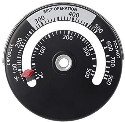 Fan Thermometer Aluminum Alloy with Belt Rings for Temperature Measurement of Oven Stove Indoor Outdoor Thermometer