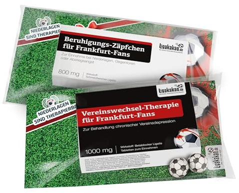 Ligakakao KLEINE Therapie für Frankfurt Fans | schnelle Hilfe bei schweren Vereins-Depressionen - Männer Geschenke Geburtstag Fußball Überaschung Freund Kollege Bruder Vater Weihnachten