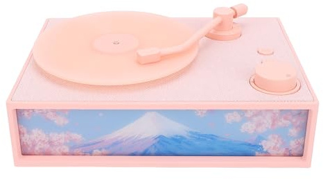 Yanmis Haut-Parleur Bluetooth Portable, Tourne-Disque Antique Rétro avec Diffuseur D'aromathérapie, Haut-Parleur de Style Phonographe Classique à L'ancienne pour Chambre à Coucher, (Pink)