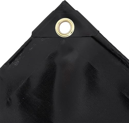 Genérico Lona 650 g/m² 4x7 m Negro,Bricolaje,Accesorios de Bricolaje,Lonas Impermeables,Negro,19.4 kg,151357