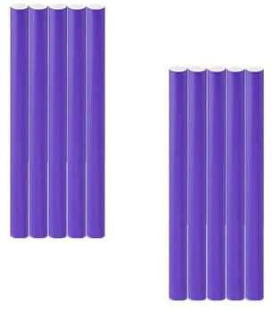 10pcs Flexi Curling Rods - 1.4cm Bendy Foam Curler Rollers No Heat Hair Curlers for Medium&Long Hair Sleeping Overnight,Flexible Hair Rollers,Heatless Curling Rods for Long Hair,Foam Curlers