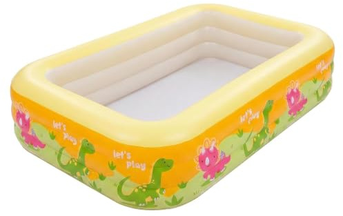 Piscina gonfiabile per famiglie, grande piscina | Robusta piscina familiare, 300 x 170 x 56 cm, fondo antiscivolo, per giardino, estate, terrazza, divertimento in bagno