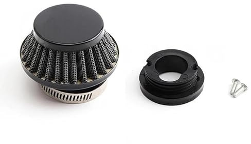 Filtro De Aire Y Conector 42 Mm para Motocicleta Ciclomotor, ATV Quad Motocross, Accesorios para 47 CC, 49 2 Tiempos(Black Set)