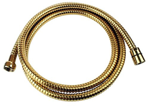 Goldener Brauseschlauch/GOLD / 170 cm / 1,7 Meter/Duschschlauch für Handbrausen/standard 1/2 Zoll Gewindeanschluss/Dusche/Bad/Retro/Nostalgie/edel/Rostfrei/Qualität