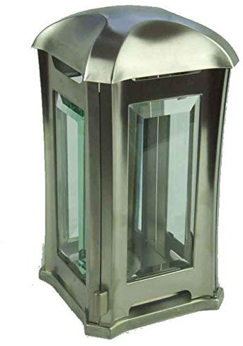 designgrab ael5 Grab Lampada Venezia in Acciaio Inox, Argento, 13 x 13 x 24 cm