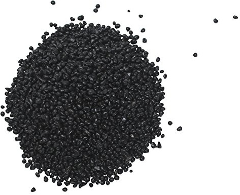 Deko Steine 1kg 0,3cm - 0,6cm - schwarz poliert