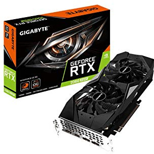 Gigabyte , GV-N2060OC-6GD REV2.0 Gv-N2060OC-6GD Carte Graphique GeForce RTX 2060 OC GG, 2 Ventilateurs Windforce, 6 Go 192 Bits GDDR6, REV2.0 Carte vidéo