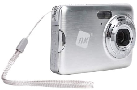 N.K. Enterprises - Appareil Photo Compact - Nk C3237-Pl, 18 MP, écran 2.7 Tft LCD, Zoom 5X, Argent
