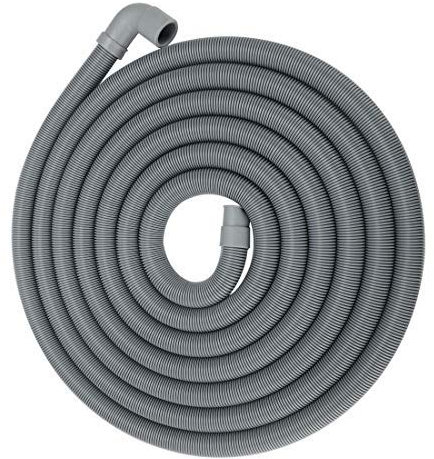 N/A 16 Feet 90 Degree Right Angle Washing Machine Elbow Extension Hose Hose Washing Machine Portable Dishwasher Discharge Drain Hose Replacement