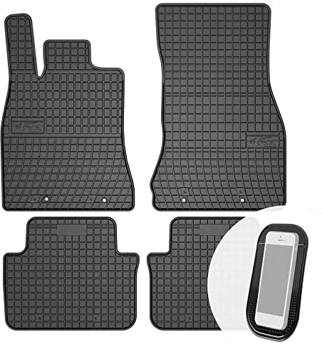 moto-MOLTICO Gummimatten Auto, 4-teiliges Set, Allwetter Gummi Fußmatten, Antirutsch & Wasserfest Autoteppiche - passend für Jaguar XF I x250 2007-2015