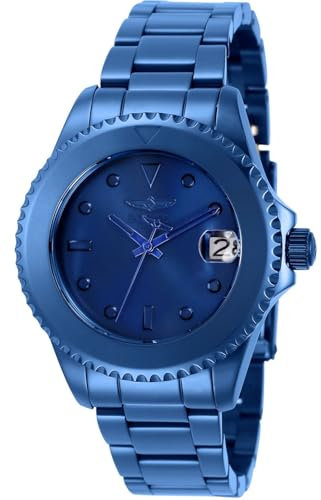 Invicta Pro Diver 35043 Damen Uhr - Wasserdicht - Analog - Automatikuhr - Edelstahl mit blauen zifferblat - 38mm