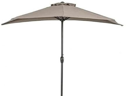 Bizzotto OMBRELLONE Mezzaluna KALIFE Ø 270CM Tortora ARREDO Giardino