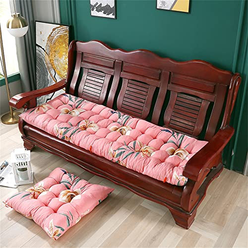 Morbuy Deckchair Auflagen für Gartenliegen, Sonnenliege Kissen Tragbare Garten Innenhof Gepolstertes Bett Relax-Liegestuhl Sitzauflage für Deckchair, Innen, Außen (53 * 180cm,Rosa Lilien)