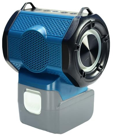 JANRI Bluetooth Portable Speaker compatible with Makita LXT 18V Battery. Work for jobsite,Outdoor,Camping,Party,Home,Gift for Women, with USB Type-c,Green