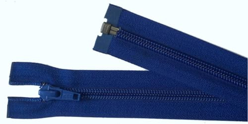 Reißverschluß Kunststoff teilbar für Jacken 45 cm blau YKK