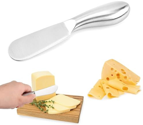 Wasuqo 1 coltello da burro, piccolo, coltello da pane, coltello da dessert, piccolo coltello da formaggio, piccolo coltello con manico ergonomico, coltello da burro, utilizzabile su utensili da