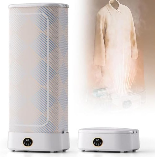 DDZJTPP Plancha Vapor Inalámbrica Inteligente,Secadora Ropa Vertical Totalmente Automática 360 ​​​​°,Vaporizador Ropa Colgante Plegable para Ropa Y Telas,Elimina Rápidamente Las Arrugas