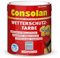 Consolan Wetterschutzfarbe, Deckender Holzschutz für Außen, Horizontblau, 2,5 L