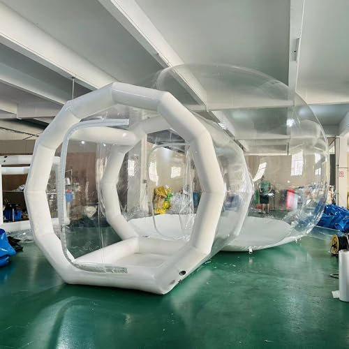 Casa Inflable con cúpula de Burbujas, casa de Rebote a Prueba de Lluvia al Aire Libre, Tienda de campaña Transparente, para Fiestas en casa, centros comerciales de Bodas,8FT