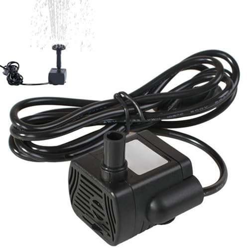 Pompe à eau solaire mini pompe de fontaine solaire Pompe solaire calme avec ligne de 1,5 m pour l'eau Caractéristique du jardin Pompe à étang flottante Distance de pulvérisation 1,5 m pour aquarium s