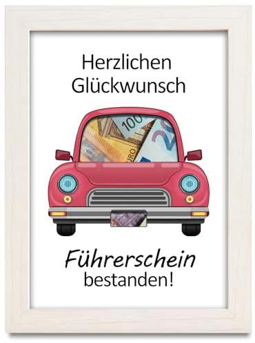 Führerschein Geldgeschenk, Geldgeschenk Herzlichen Glückwunsch zum Führerschein, Tankgutschein, Geldgeschenke zum neuen Auto, Führerschein Bestehen Geschenk, Autos Geldgeschenk Geld für Frauen Männer
