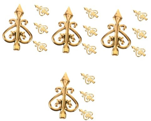 Hemobllo 16pcs Fence Decorations Aluminum Alloy Fence Toppers Finials Easy to Fit Scratch Resistant