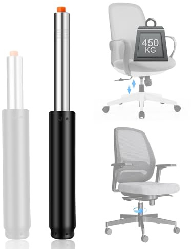 KUOFANY Gasdruckfeder, Bürostuhl mit Gasdruckdämpfer, 310mm-455mm höhenverstellbar für Drehstühle, Ersatz Gaslift für Office Chair und Gaming Stuhl