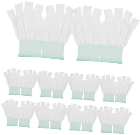 HOMSFOU 10pares Guantes Jardinería Reutilizables Anticolisión Transpirables y Cómodos Para Diversas Actividades