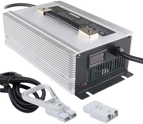WLEJSL Chargeurs Batterie Plomb Acide Intelligents 12 V/24 V/36 V/48 V/60 V/72 V avec Écran LCD, Prise Anderson 350 A pour Chariots Élévateurs Électriques, Transpalettes Autolaveuses,36V 40A