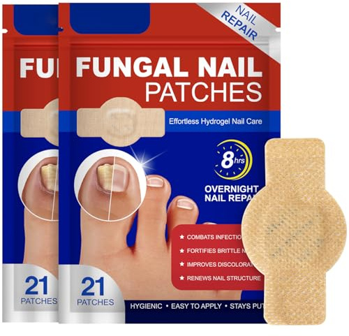 42Pcs Fungal Nail Treatment Patches - Toenail Repair & Antifungal Treatment - Nail Repair Pads for Multi-Purpose Use