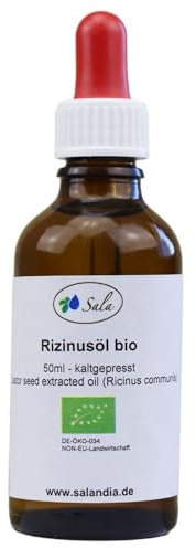 Sala Huile de ricin bio pressée à froid 50 ml