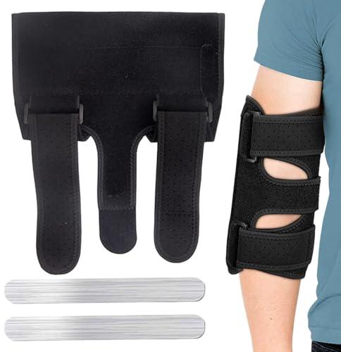 Ellenbogenbandage Für Den Schlaf, Bequeme Nachtruhe mit Ellenbogenschiene, Einstellbares Wickelband und atmungsaktive Manschette für häuslichen Komfort und Erholung beim Schlafen für Männer und Frauen