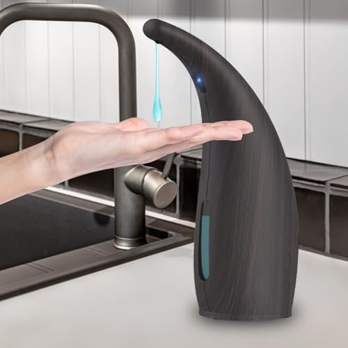 Summon The Elves Automatic Soap Dispenser Touchless,300ML Hand & Dish Countertop Electric Liquid Dispenser with Sensor,Modern 4 Gear Adjustable Waterproof Battery Operated Kitchen Auto Soap Pump