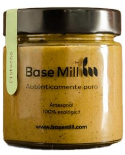 Base Mill Pack of 3x200g Pasta di Pistacchio 100% Bio – Senza Glutine, Senza Zuccheri Aggiunti, Ricca di Fibra, Fonte di Proteine, 100% Vegana – Perfetta per Gelati, Dessert, Toast e Yogurt