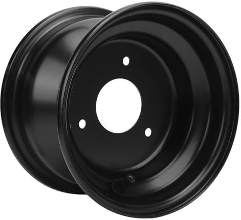 aqxreight Jante de Roue 16 X 8 00-7 en Alliage D'aluminium Robuste pour VTT, UTV, Voiturettes de, Karts, 3 Trous, Noire, Remplacement, Mise à Niveau, Accessoire Durable pour Véhicule