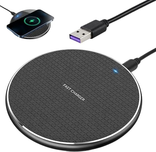 35W Fast Wireless Charger Qi Charging Pad, Ultra-Slim USB-C Wireless Charging Station for iPhone 17/16/15/14/13/12,Galaxy S25/S24/S23, Case-Friendly Wireless Phone Charger with Smart Protection