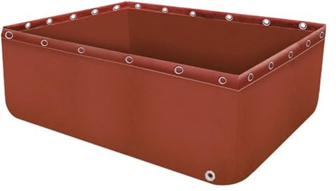 Acquario in PVC per laghetto di Koi, Vasca Pieghevole per laghetto di Koi e Pesci Rossi, Acquario per Interni/Esterni - Giardino Acquatico Multifunzionale per Il Giardino (1 m x 1 m x 0,8 m)