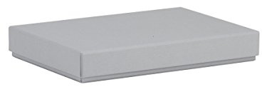 Rössler Geschenkbox mit Deckel für DIN A5 | Box mit Deckel | Geschenkbox Geburtstag | Karton mit Deckel | Geschenk Box | Geschenkkarton mit Deckel | Maße: 155x215x30mm | Farbe: Grau | Stone
