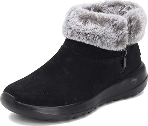 Skechers On The Go Joy-Savvy 144003-BKGY, Womens winter boots,boots, black, 40 EU