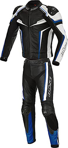 Büse Mille 2-Teiler Motorrad Lederkombi, schwarz/blau, 52