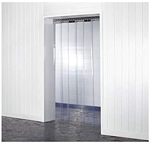 SYFXZZDS Transparent PVC Lamellenvorhang Streifenvorhang，Wasserdicht Warm Halten Industrie Streifenvorhang Geschäft Fabrik Garage Terrasse, Angepasst(120x200cm/47.24x78.74in)