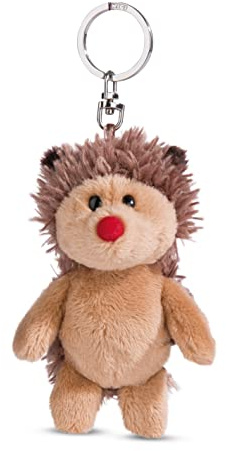 Schlüsselanhänger Igel Hetch Hogan 10cm braun - Kuscheltieranhänger mit Schlüsselring für Schlüsselband, Schlüsselbund & Schlüsselhalter