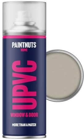 Paintnuts uPVC Window & Door Paint - RAL-7032 - PEBBLE GREY Matt 400ml Spray Can
