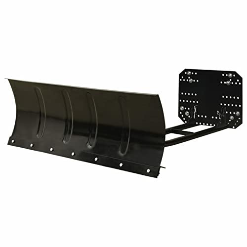ARKEM Pala da Neve con Ruote, Regolabile in Altezza,Spazzaneve per ATV 115x38 cm Nero