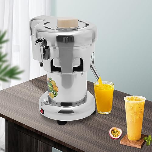 Spremiagrumi elettrico 370 W, Spremiagrumi Automatico, Estrattore Centrifuga, Arancione, in Acciaio Inox, 2800 girimin, norma UE