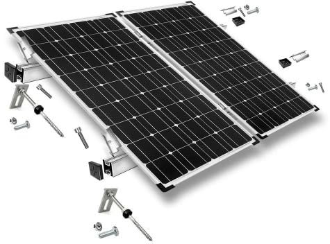 Befestigungskit Solarpanel Wellethernit Blechdach 2 Solarpanele PV Module Solar Größe 0% nach §12 Abs. 3 UstG*